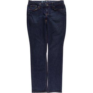 RU Blue Straight Dark Wash Jeans Women's 30 #1417